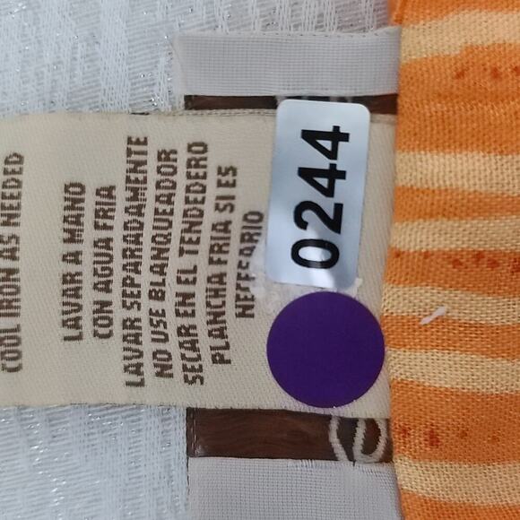 Sahara Vintage kaftan women's one Size Plus Muu Muu House dress orange Dopamine - Picture 8 of 8